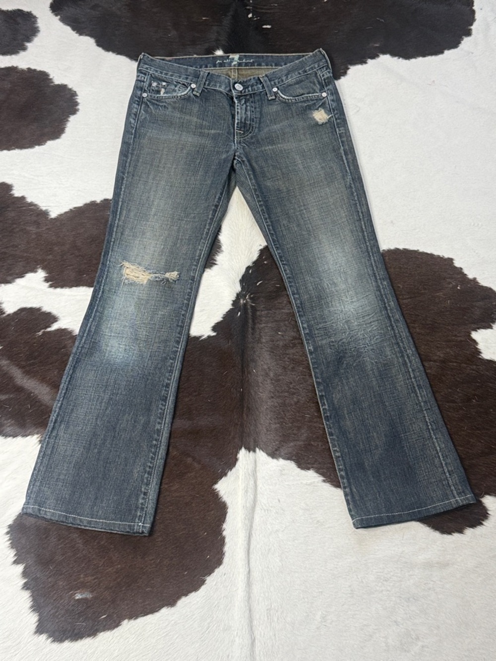 7 For All Mankind Dark Indigo Bootcut Jeans